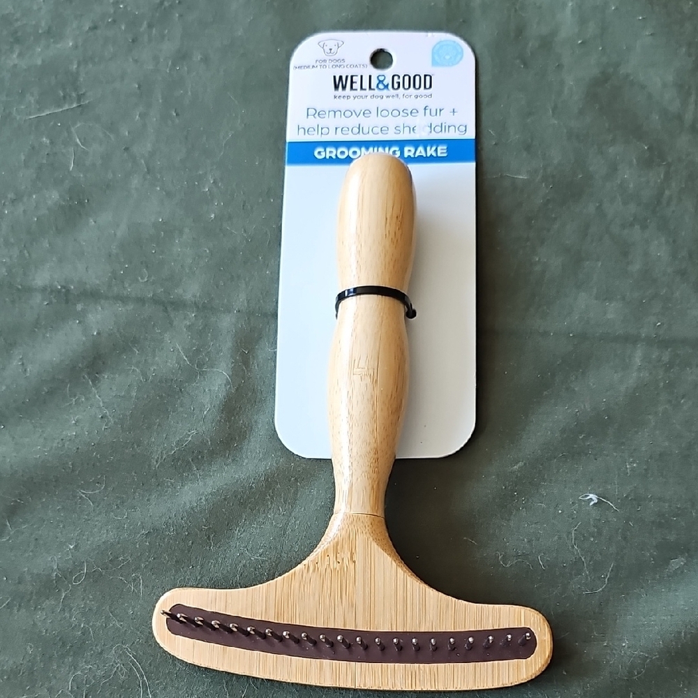 Grooming Rake - Natural Wood - Picture 2 of 4